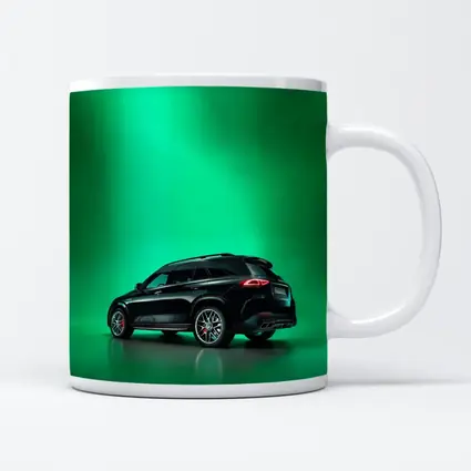 Mercedes AMG GLE Black On Green Background